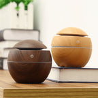 Difusor Humidificador Ultrasónico – Acabado Tipo Madera con Luces LED