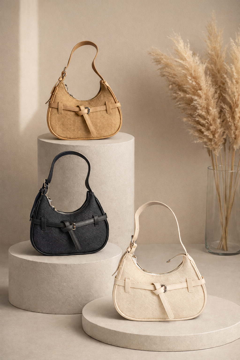 Bolso Casual con Acabado Texturizado – Elegancia en el Detalle