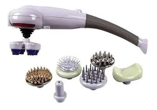 Masajeador Corporal Eléctrico Magic 8 en 1 – Sistema de Percusión Terapéutica