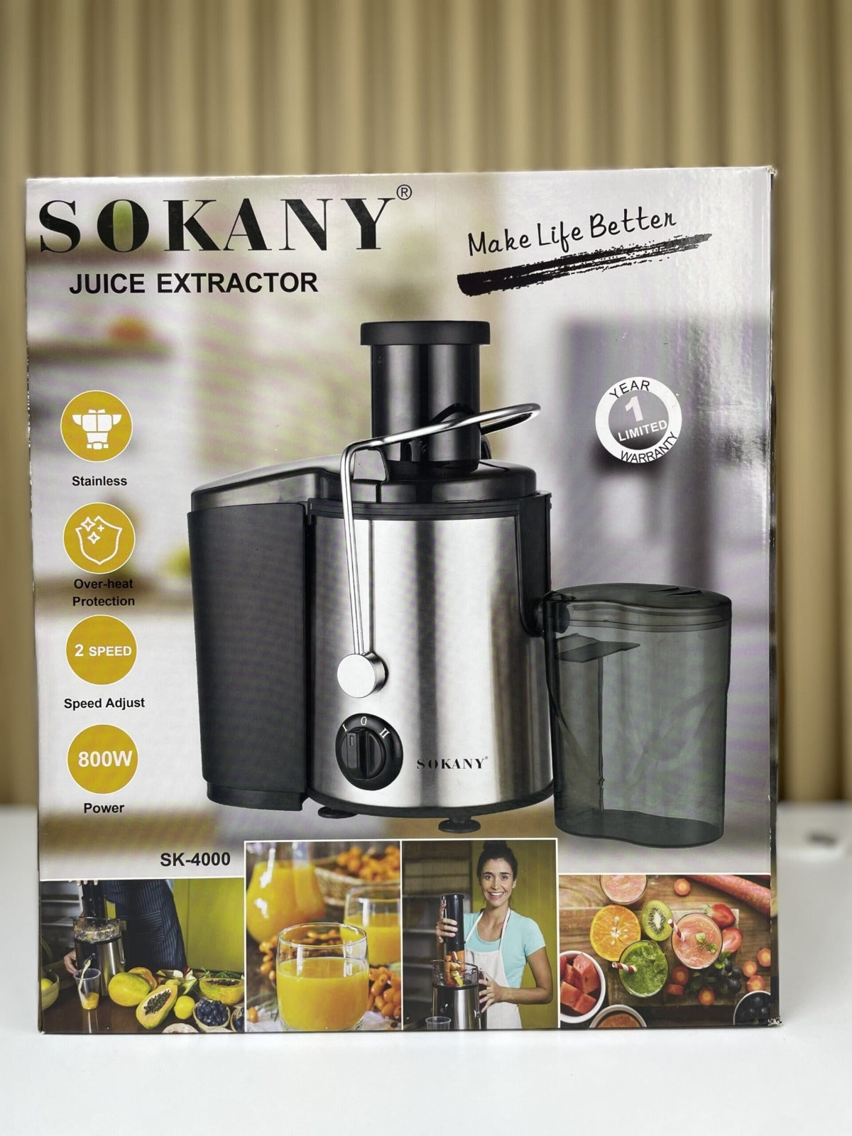 Extractor de Jugos Sokany – Potencia Profesional para el Hogar