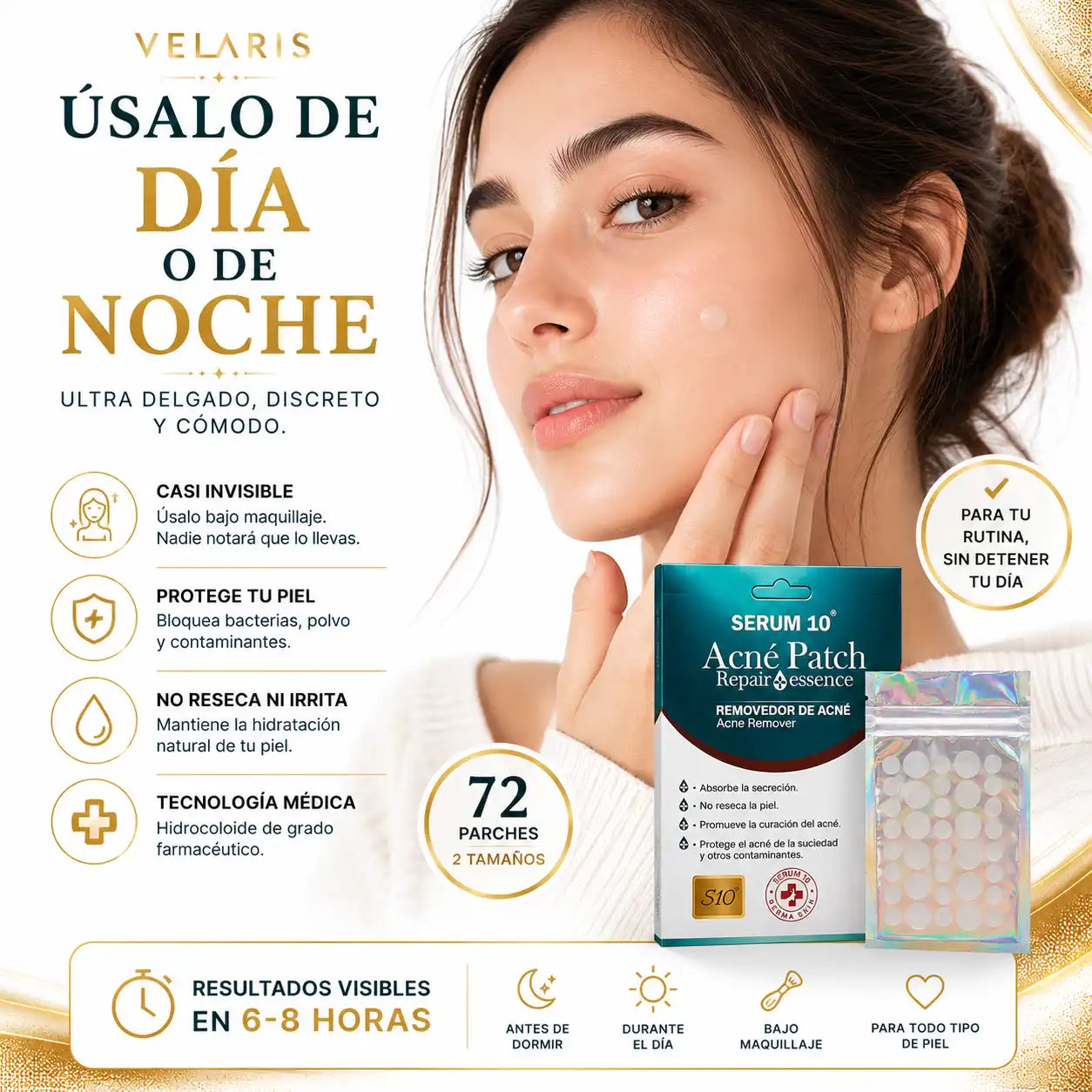 Serum 10 - Parches para el Acné