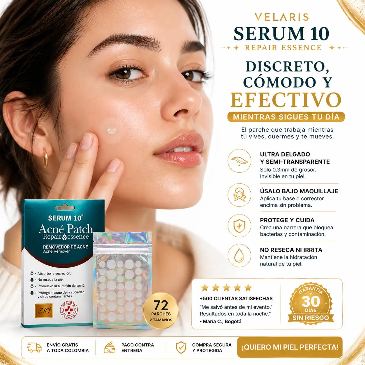 Serum 10 - Parches para el Acné