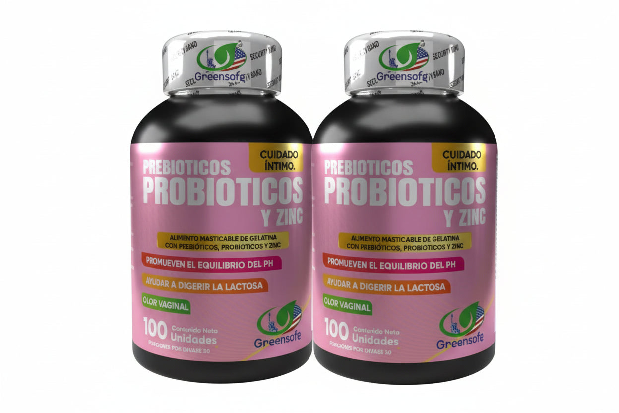 Dúo Bienestar Íntimo – Probióticos, Prebióticos & Zinc (Pack x2)