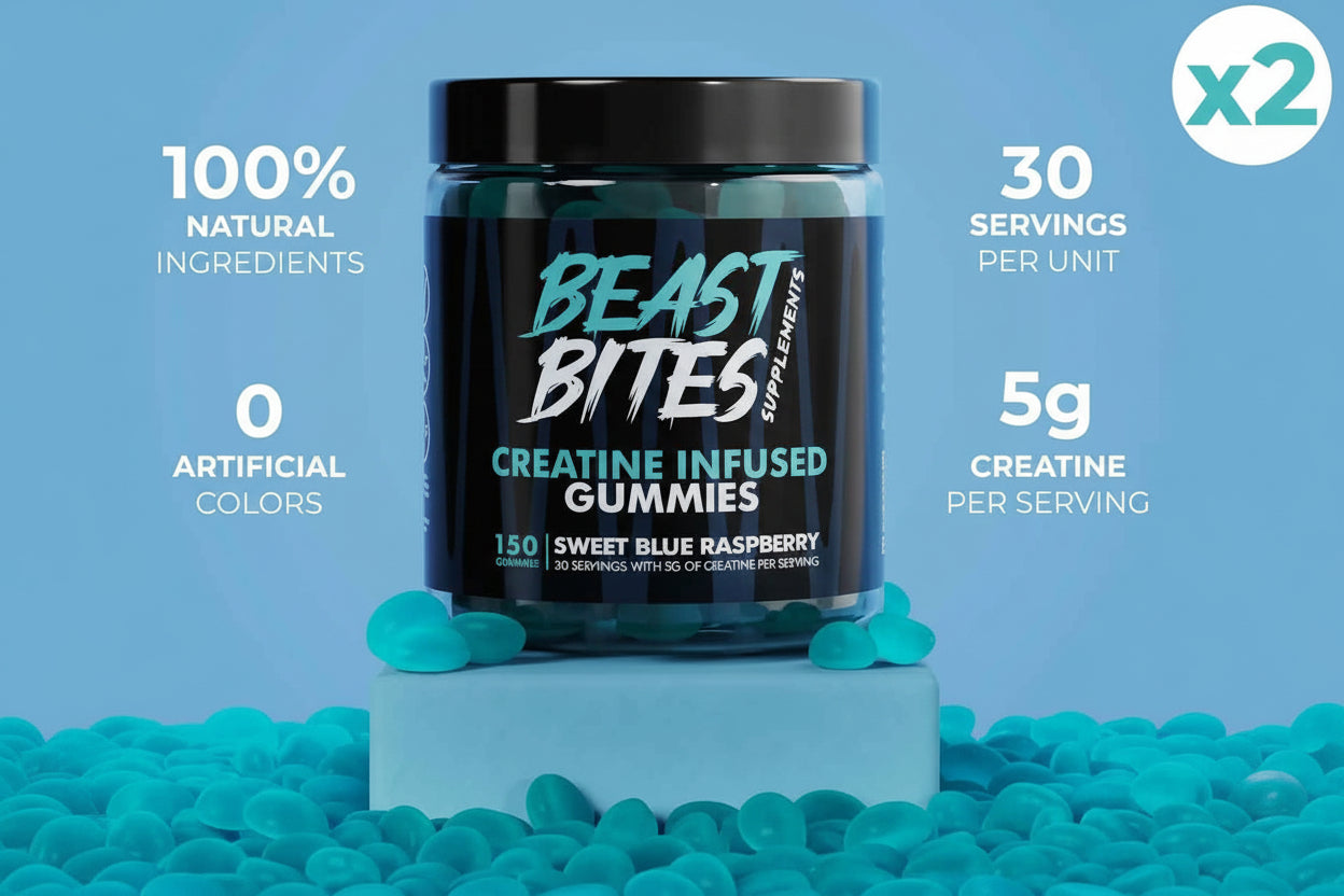 Pack Beast Bites – Gomitas de Creatina Infusionada (Dúo Pack)